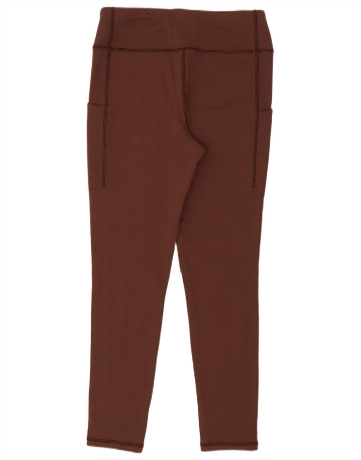 Zara Damen Leggings Medium W28 L29 Braune Viskose