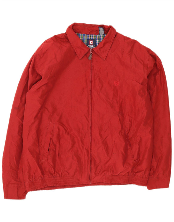 Jaqueta bomber masculina Chaps UK 42 XL poliéster vermelho