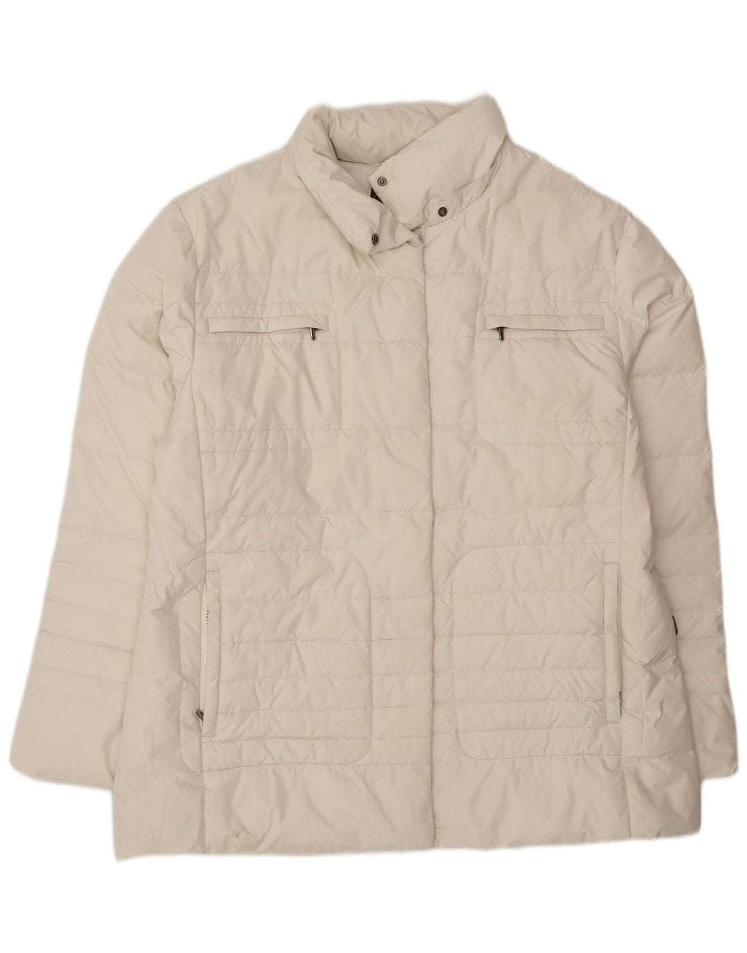 Invicta Womens Padded Jacket UK 18 XL Off White Polyester