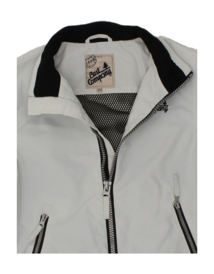BEST COMPANY Boys Graphic Bomber Jacket 9-10 Years Grey Polyamide Vintage Best Company and Second-Hand Best Company from Messina Hembry 