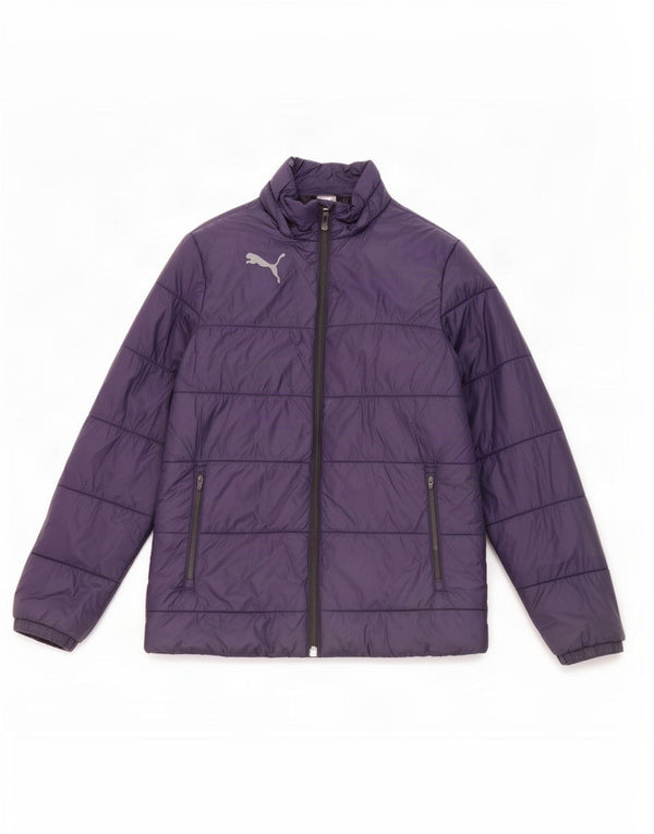 Puma Girls Padded Jacket 13-14 Years Purple Polyester