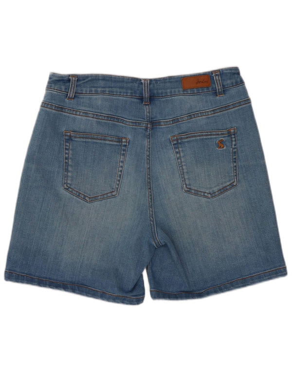 Pantaloncini di jeans larghi da donna Joules UK 10 piccoli W26 cotone blu
