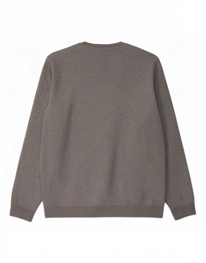 Męska bluza dresowa Nike, duża, szara, nakrapiana bawełna