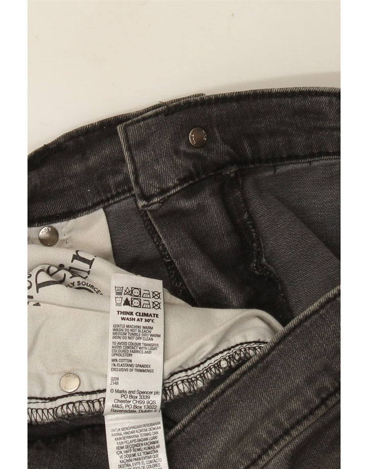 MARKS & SPENCER Mens Straight Jeans W34 L29 Grey Cotton