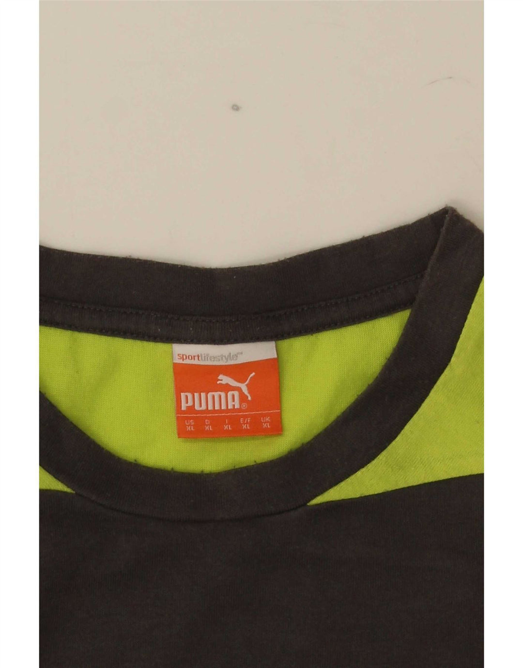 T-shirt Puma da uomo Top XL grigia a blocchi di colore