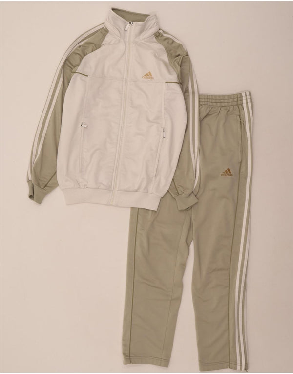 Adidas Survêtement complet graphique pour homme UK 32/34 XS Vert Colorblock Polyester