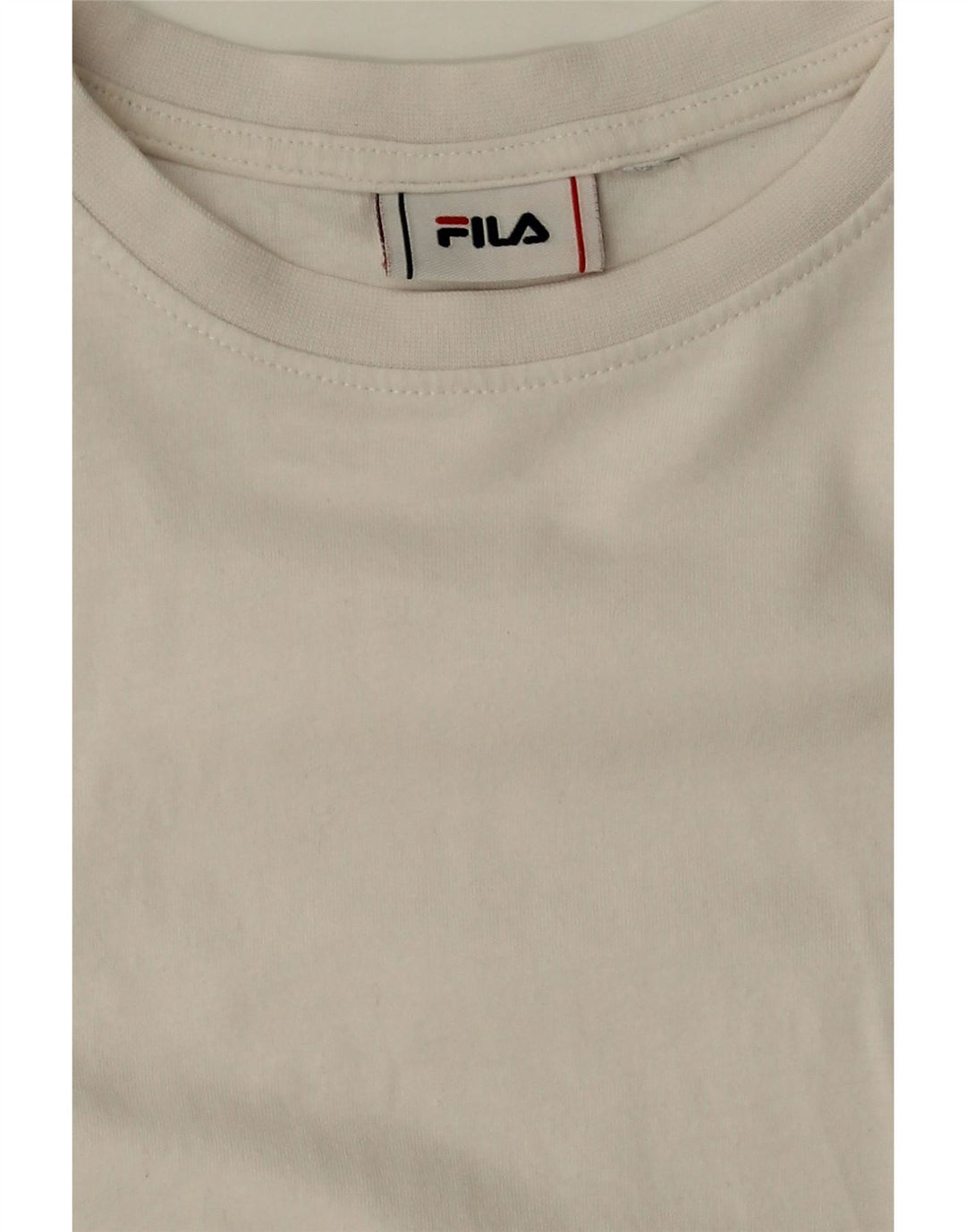 FILA  T-Shirt Top UK 10 Small White Cotton Vintage Fila and Second-Hand Fila from Messina Hembry 