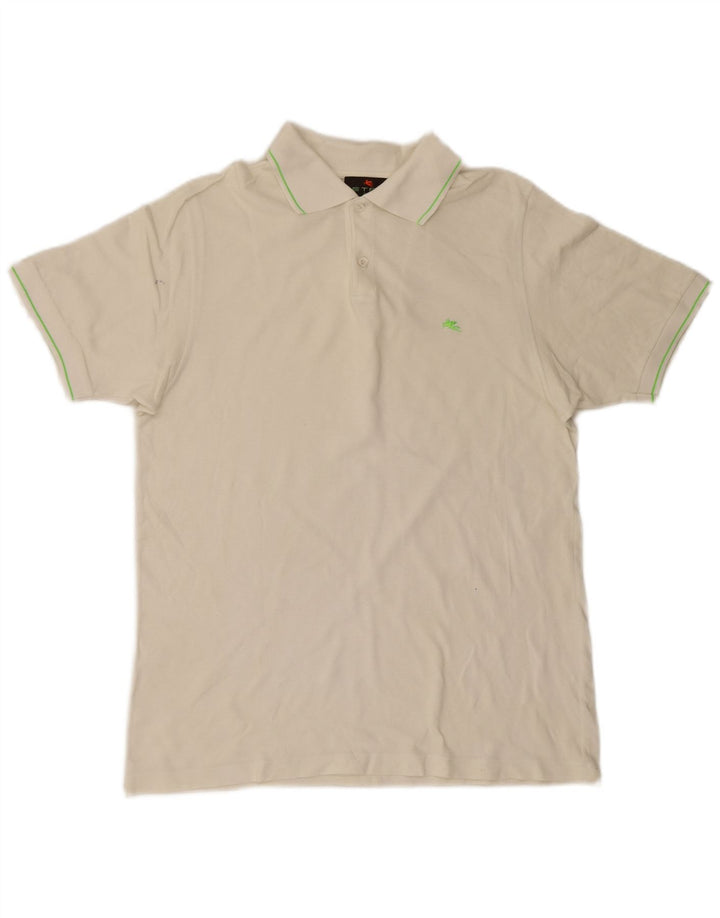 Etro Mens Polo Shirt Large White