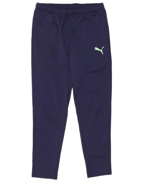 Pantaloni da tuta da uomo Puma Large in poliestere blu navy