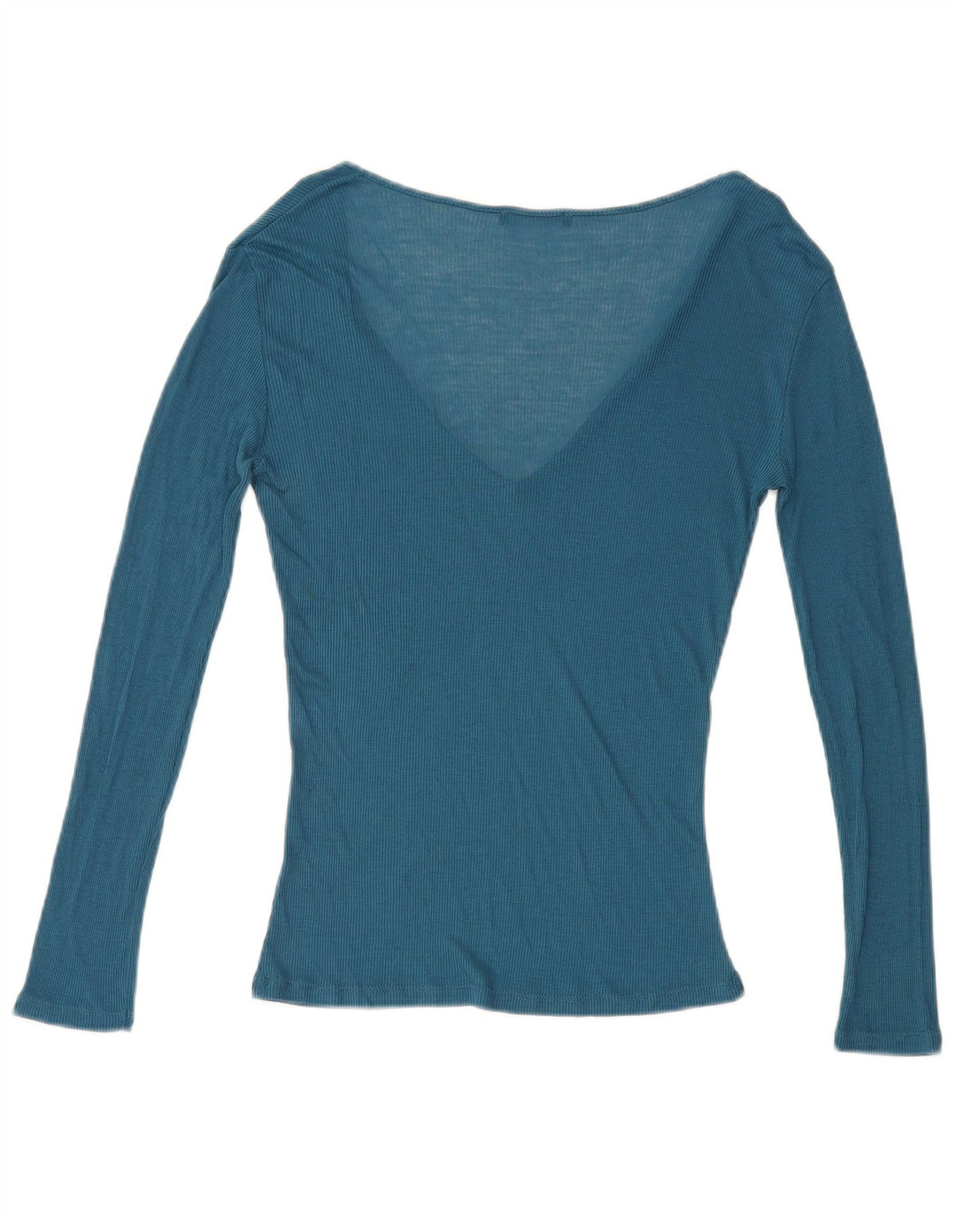 Zara Damen Top Langarm UK 14 Large Blau