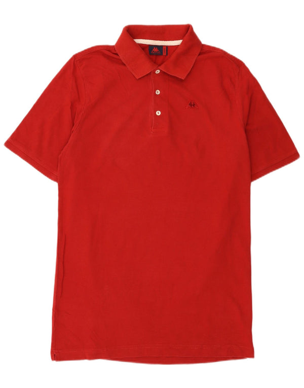 Kappa Mens Polo Shirt Large Red Cotton