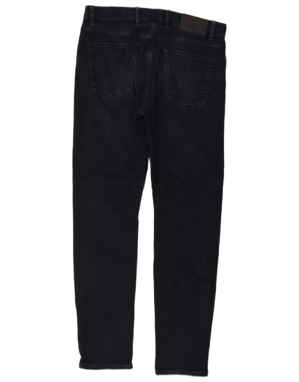 Massimo Dutti Mens Slim Jeans EU 42 Large W32 L32 Navy Blue Cotton