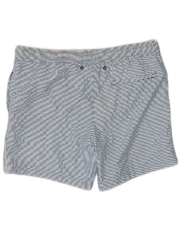 Pantaloncini da bagno da uomo Jack Wills XS blu gessato in poliestere
