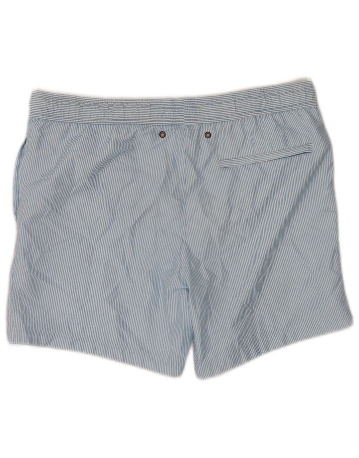 Jack Wills Mens Swimming Shorts XS Blue Pinstripe Polyester