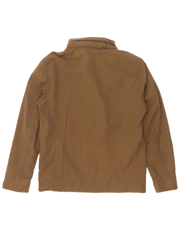 Zara Mens Utility Jacket UK 36 Small Caqui Poliéster