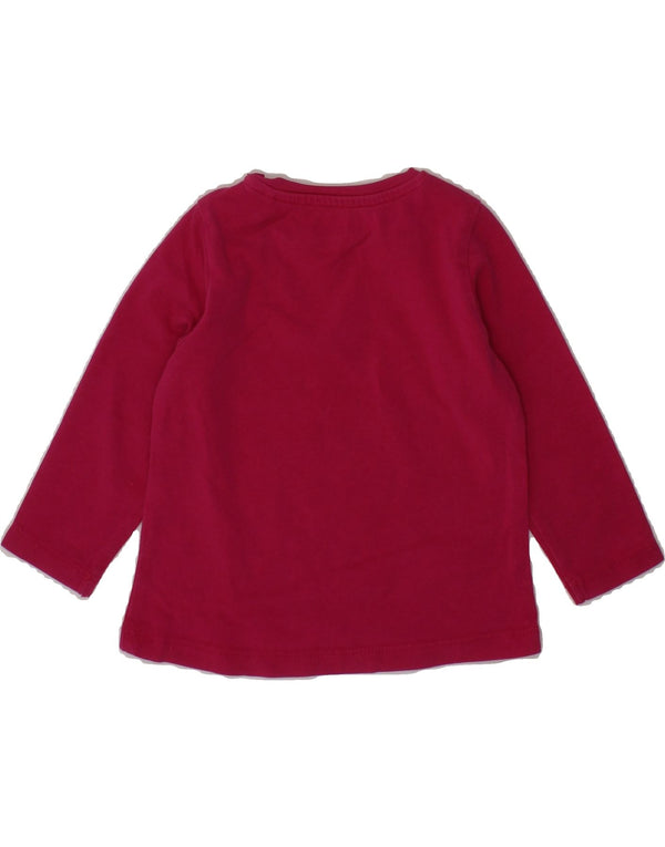 GUESS Baby Girls Graphic Top Long Sleeve 3-6 Months Pink Cotton