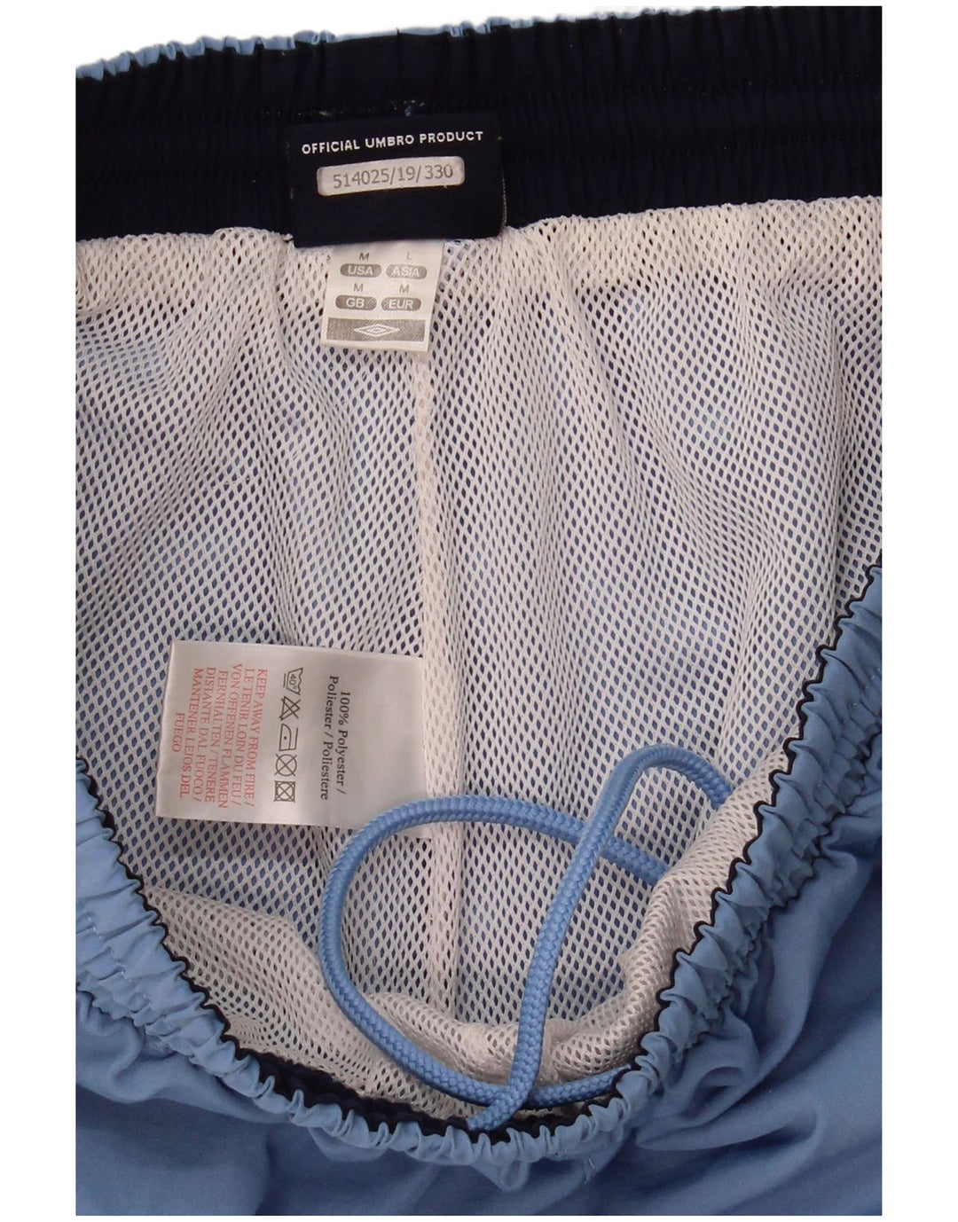 Umbro Herre Graphic Sports Shorts Medium Blue Polyester