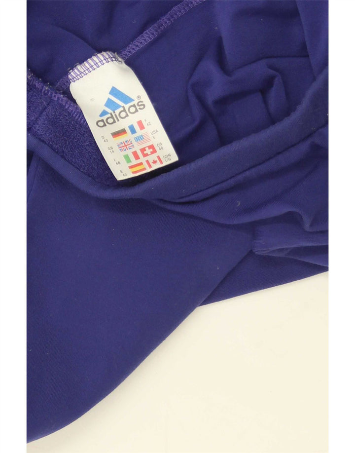 Adidas Womens Tracksuit Trousers UK 14 Medium Purple Polyamide