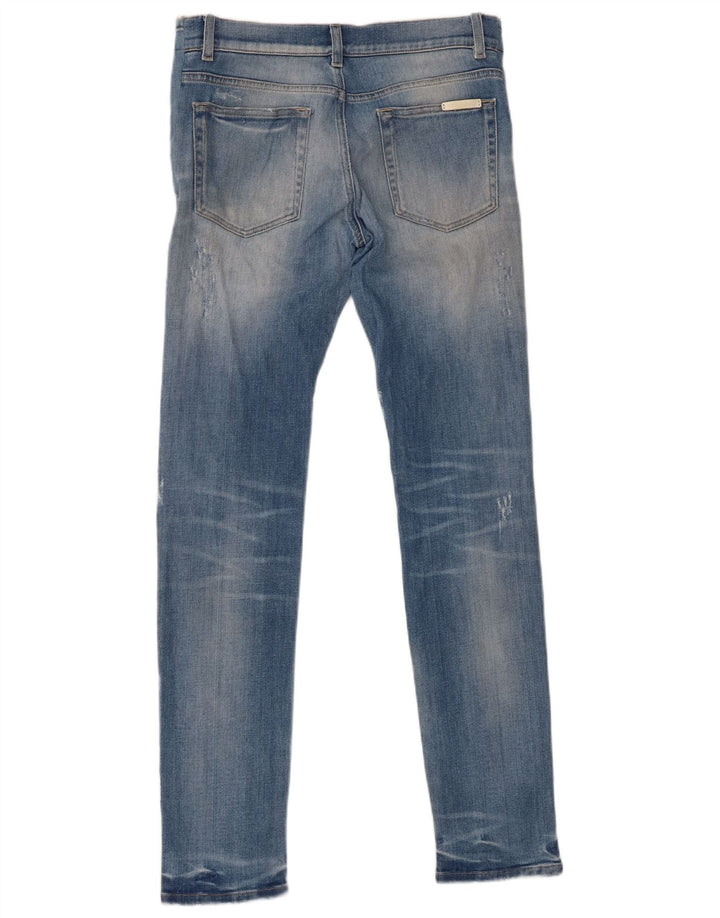 DOLCE & GABBANA Jean Slim effet vieilli pour femme IT 44 Medium W30 L32 Bleu