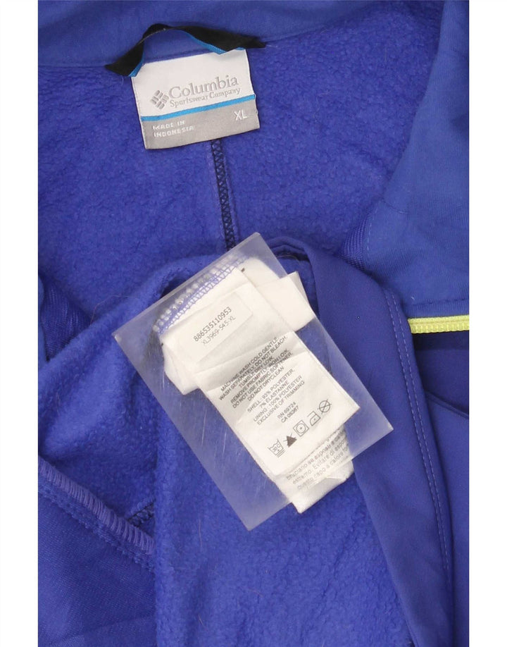 Columbia Damen-Trainingsanzug-Top-Jacke, UK 18, XL, Blau, Polyester