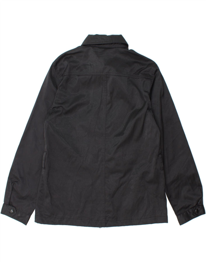 BENETTON Womens Bomber Jacket UK 14 Medium Black Vintage Benetton and Second-Hand Benetton from Messina Hembry 