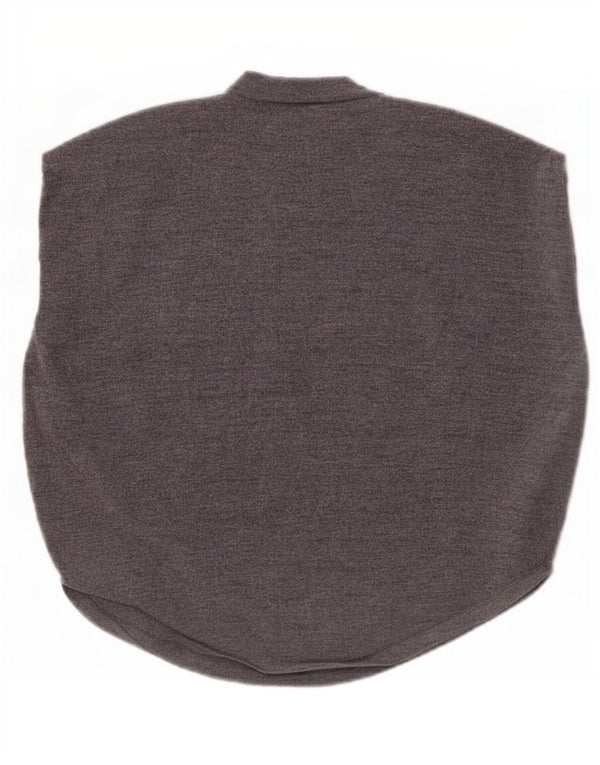 Cos Womens Loose Fit Vest Tank Top UK 6 XS Grey Wool