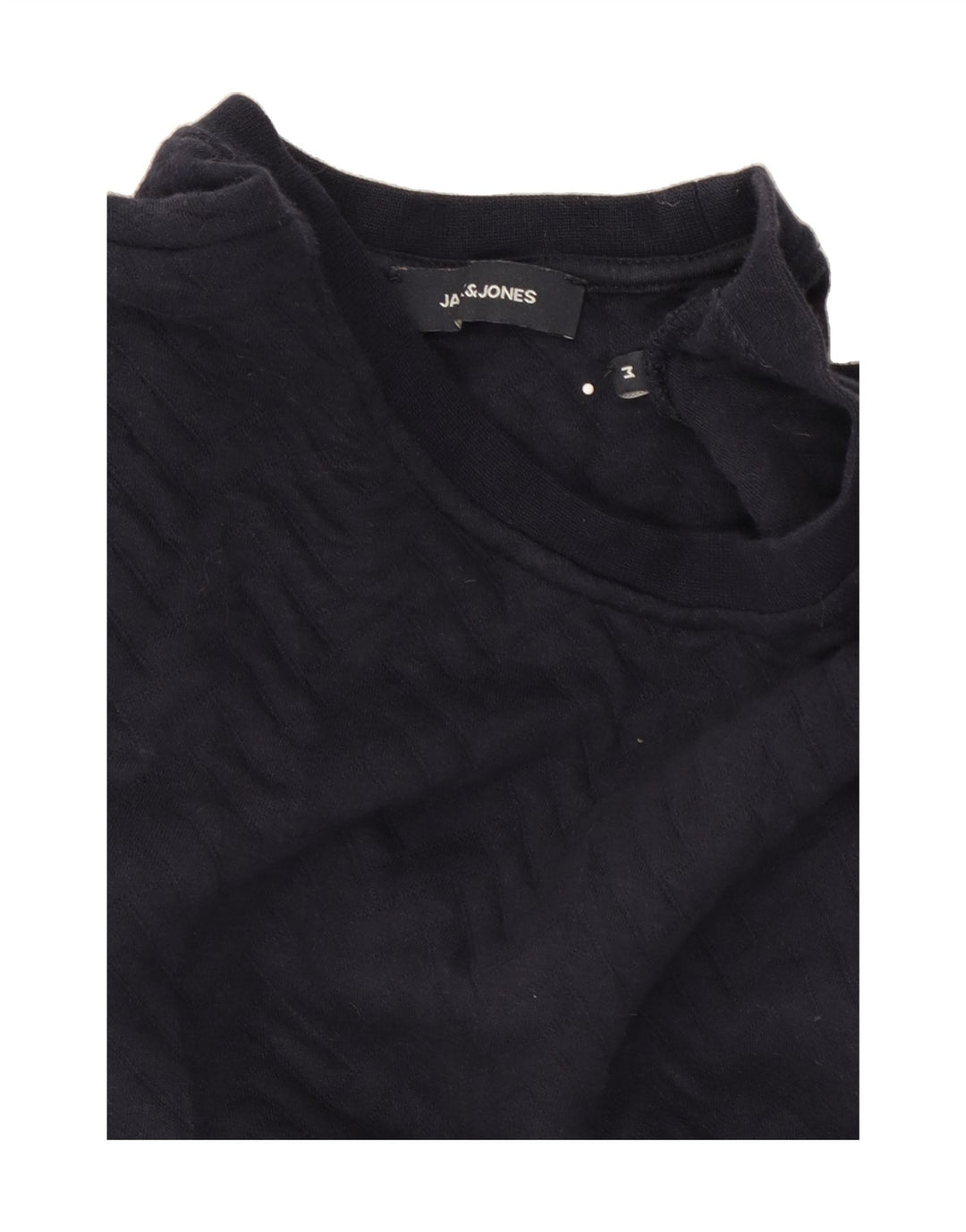 JACK & JONES Mens Sweatshirt Jumper Medium Navy Blue Vintage Jack & Jones and Second-Hand Jack & Jones from Messina Hembry 