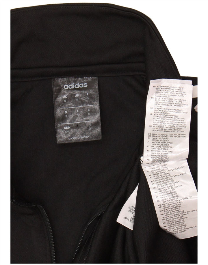 ADIDAS Mens Climalite Zip Neck Pullover Tracksuit Top Small Black