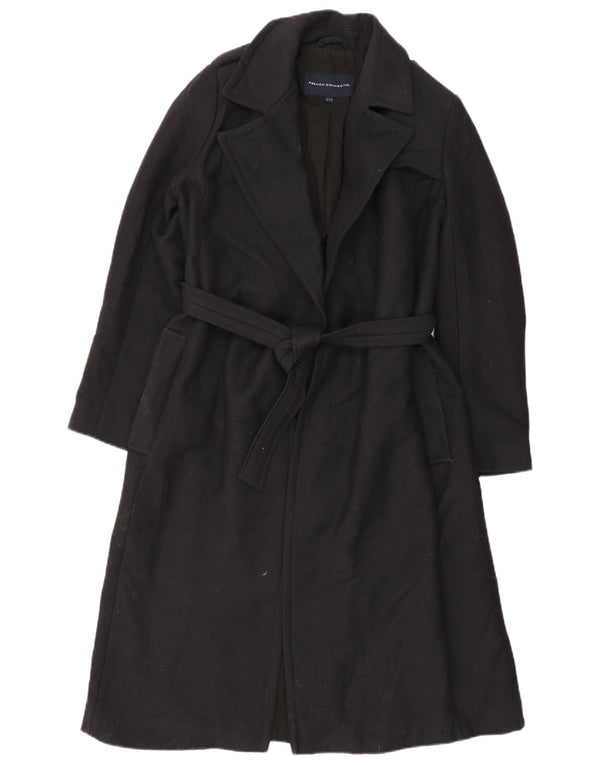 French Connection Oversize overfrakke til kvinder UK 10 Lille sort polyester