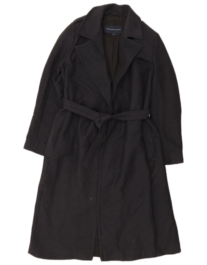 French Connection Oversize overfrakke til kvinder UK 10 Lille sort polyester