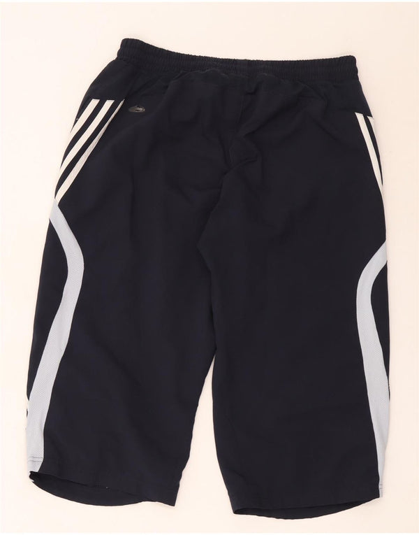 Adidas Mens Bermuda Sport Shorts Large Navy Blue Colourblock Polyester
