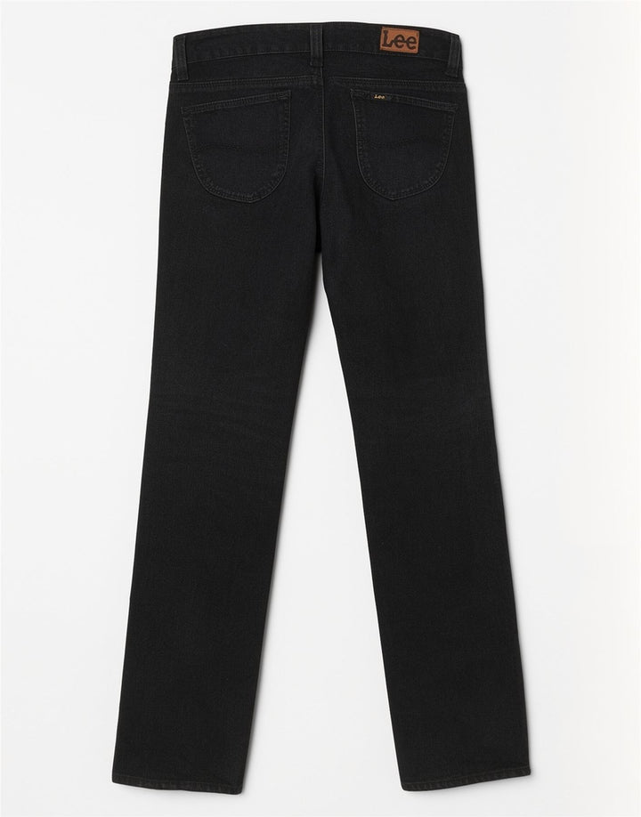 Jeans dritti da donna Lee W30 L32 cotone nero