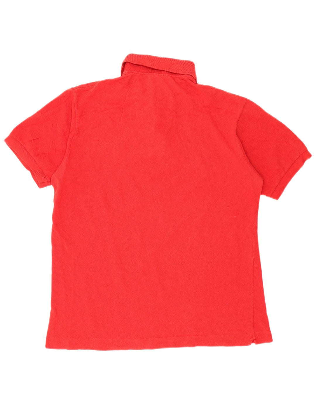 Lacoste Mens Polo Shirt Size 4 Medium Red Cotton