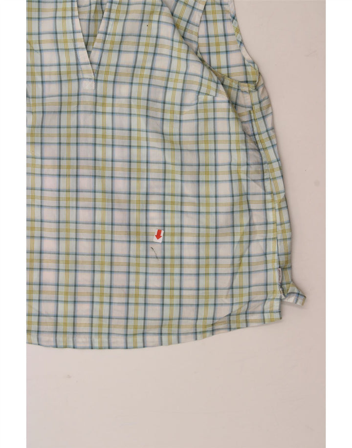 EDDIE BAUER Womens Sleeveless Blouse Top UK 16 Large Blue Check Vintage Eddie Bauer and Second-Hand Eddie Bauer from Messina Hembry 