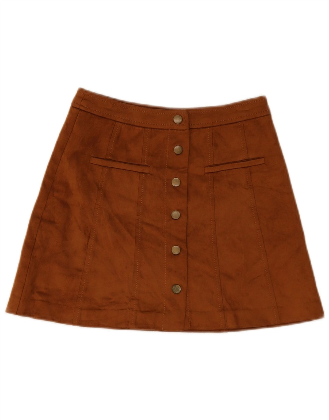 Zara Womens Trafaluc Mini Skirt XS W24 Brown Polyester