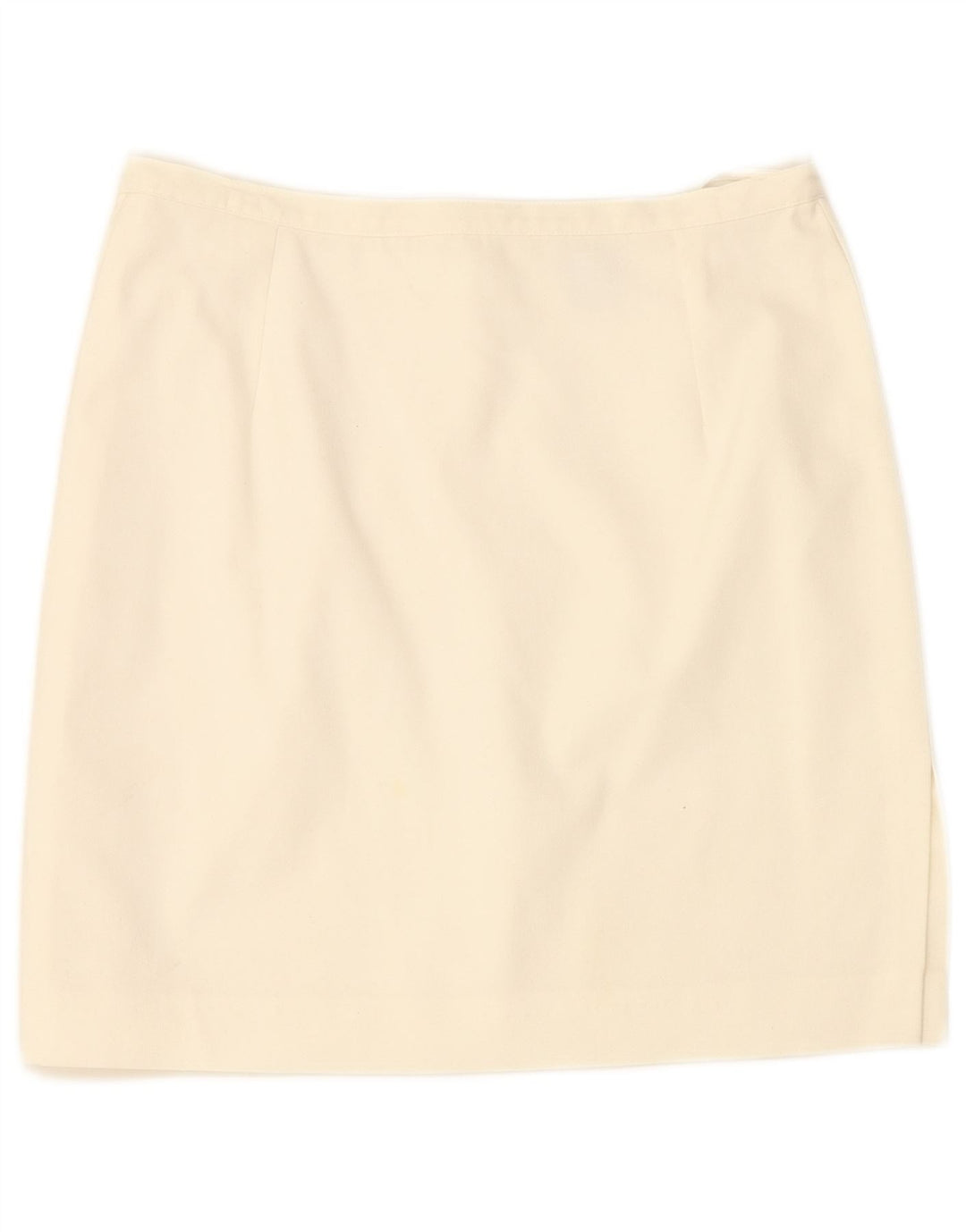 VINTAGE Womens Pencil Skirt EU 38 Medium W28  White Viscose