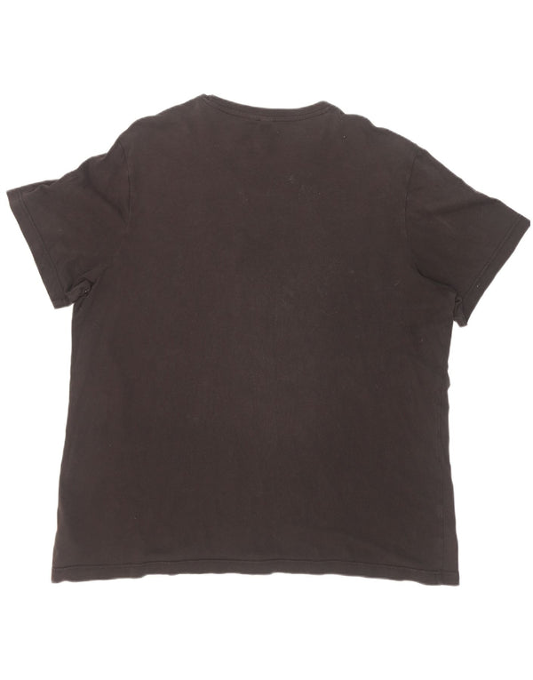 Adidas Mens Graphic T-Shirt Top XL Algodão Preto