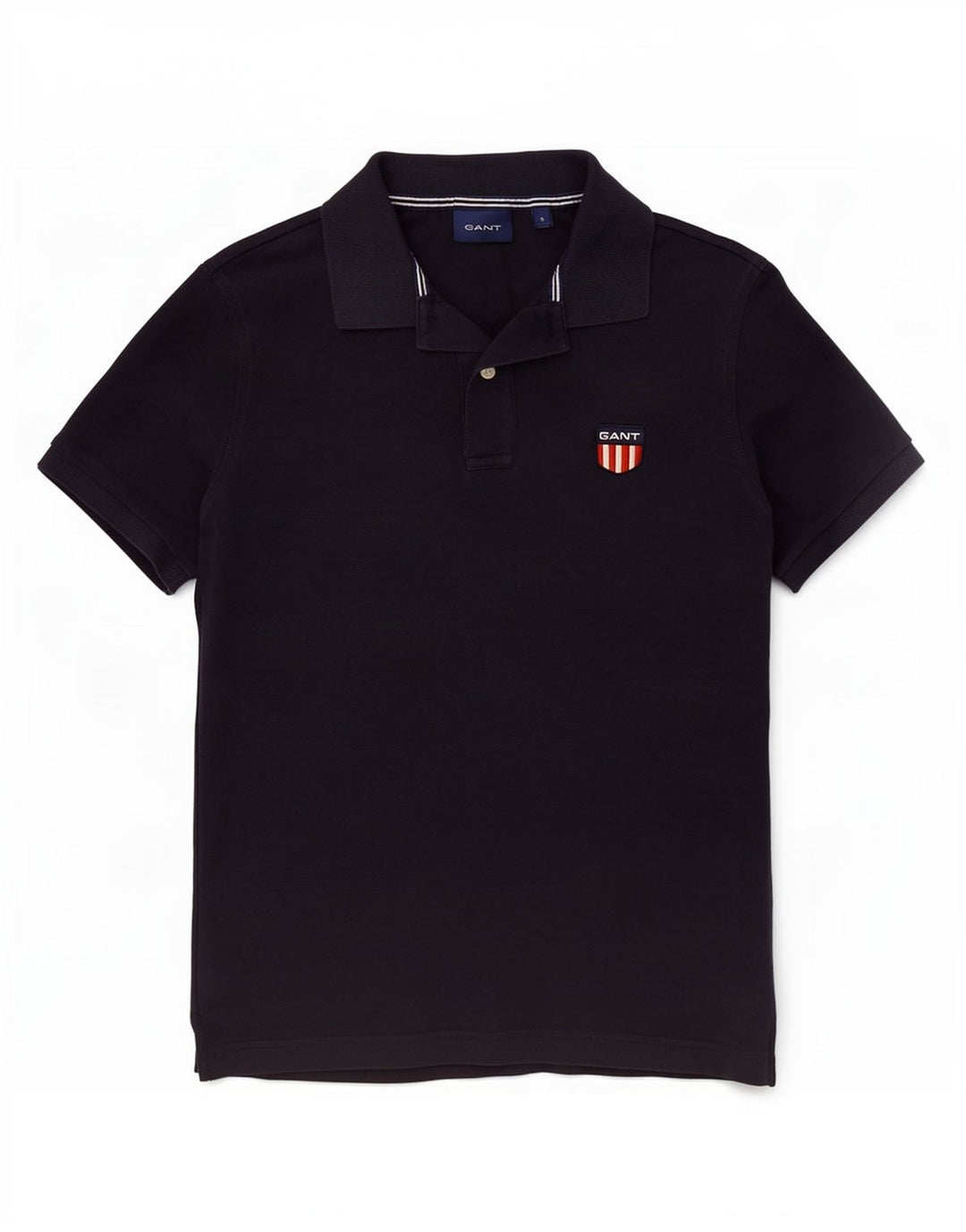 Gant Mens Polo Shirt Small Navy Blue Cotton