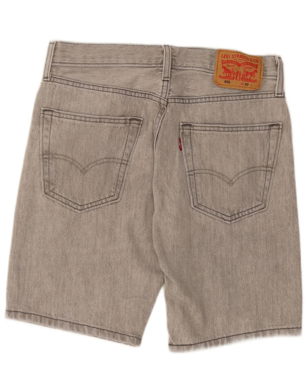 Levi's Mens 405 Denim Shorts W30 Medium Grey Cotton
