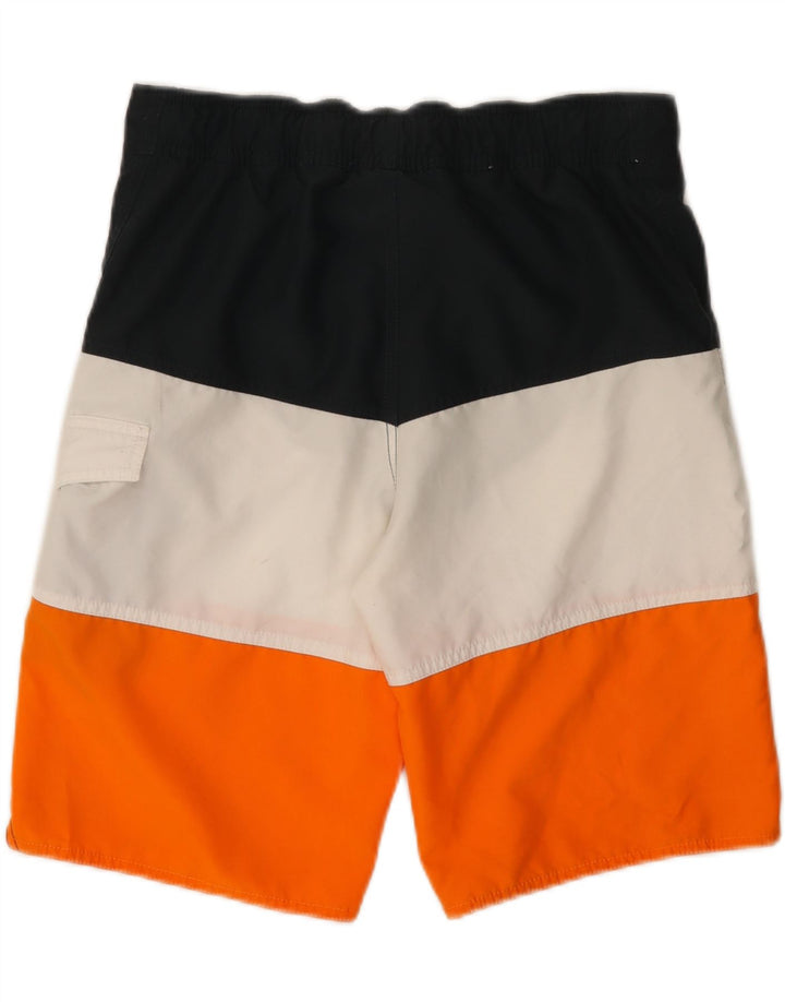 ADIDAS Mens Swimming Shorts Small Multicoloured Colourblock Polyester