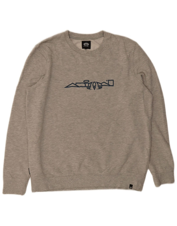 Animal Mens Graphic Pulóver Jumper XL szürke pamut