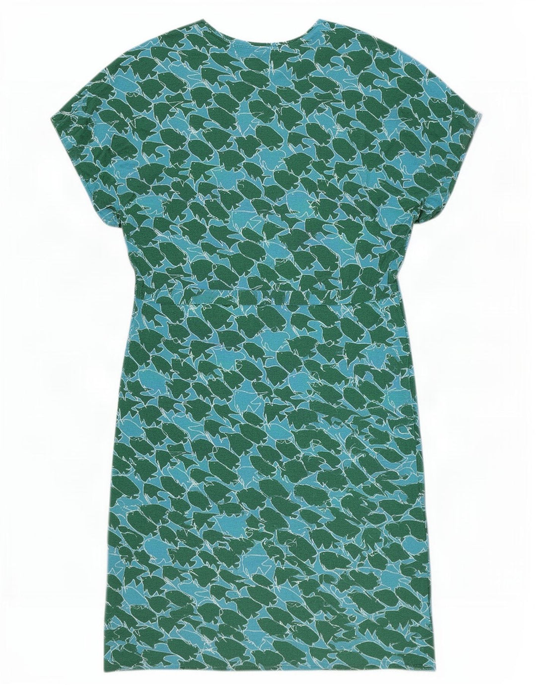 Sundek Womens Abstrakt mønster Shift Dress UK 10 Small Blue Viscose