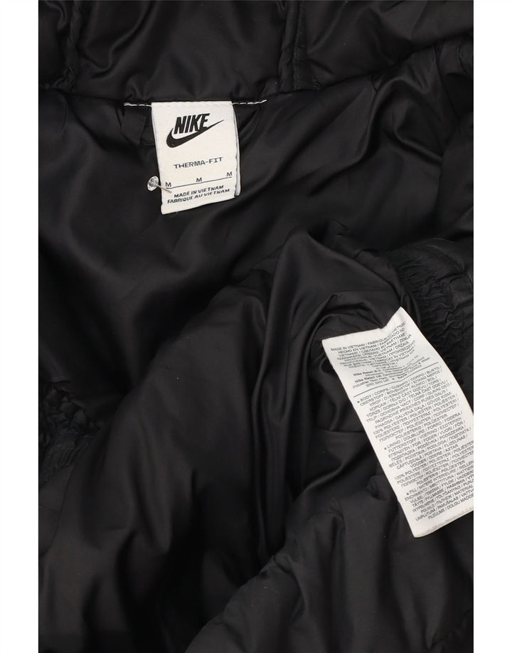 Nike Mens Therma-Fit Hooded Padded Jacket UK 38 Medium Black Polyester