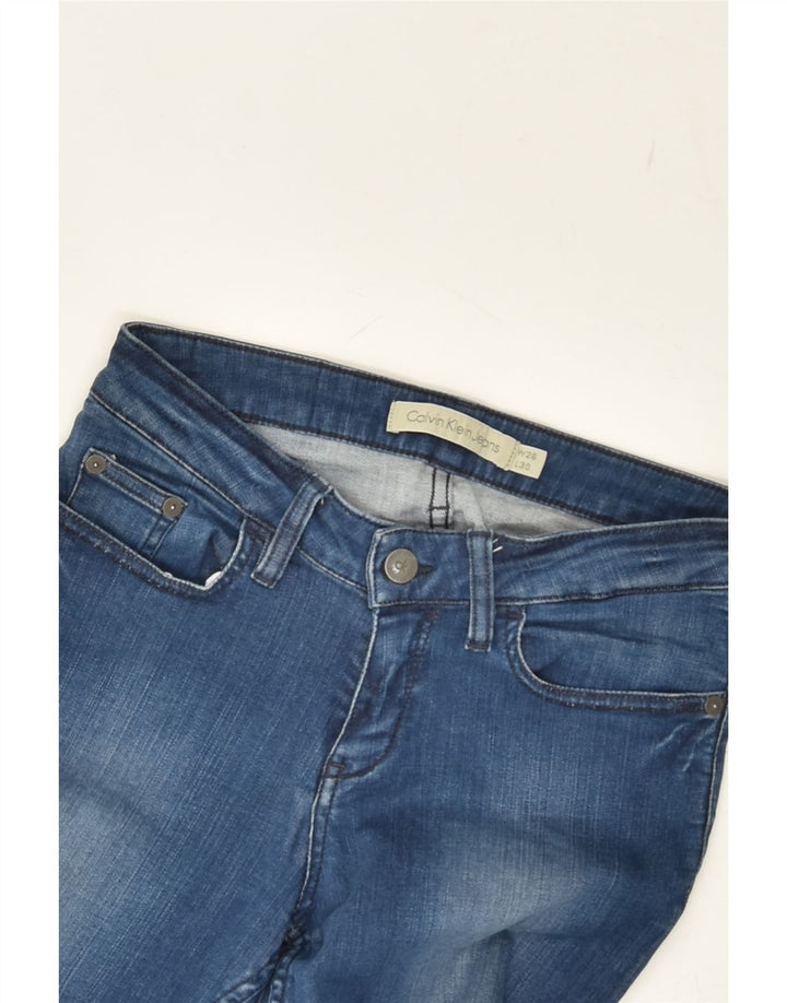 CALVIN KLEIN Womens Skinny Jeans W26 L30  Blue | Vintage Calvin Klein | Thrift | Second-Hand Calvin Klein | Used Clothing | Messina Hembry 