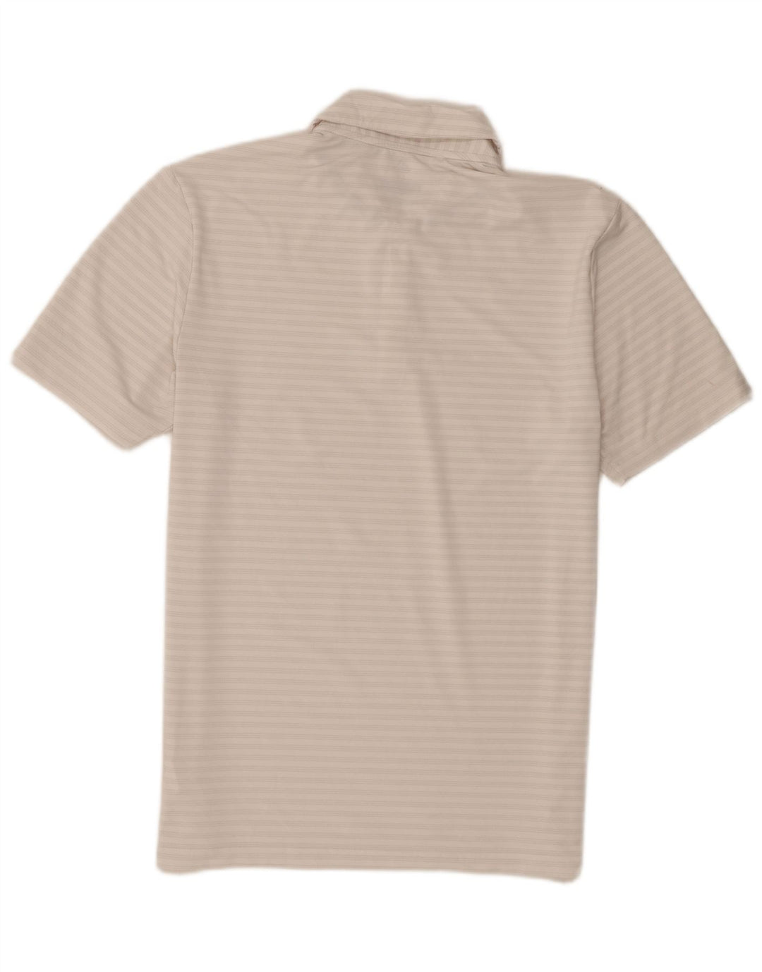 Adidas Mens Golf Polo Shirt Medium White Striped Polyester