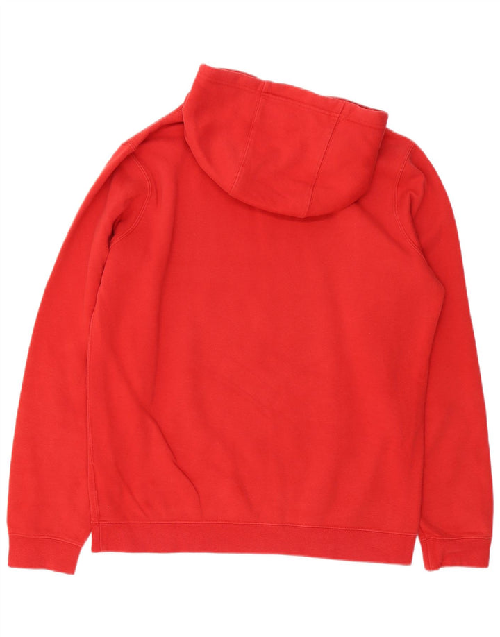 NIKE Mens Graphic Hoodie Jumper Medium Red Cotton