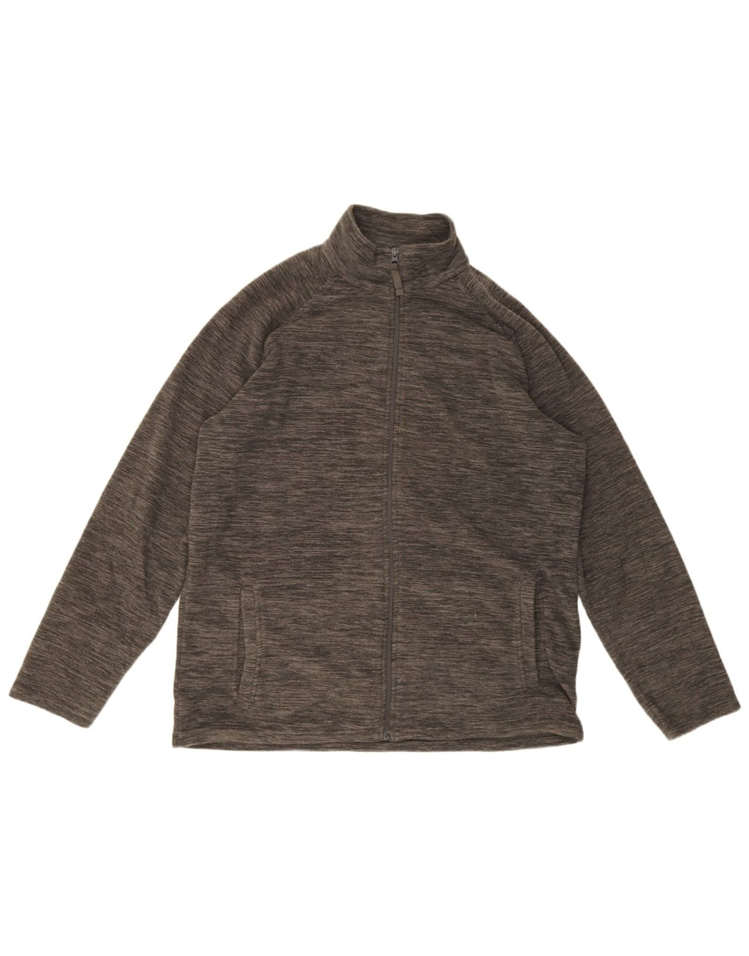 Mountain Warehouse Dame lynlås fleecejakke UK 16 Large Grey Flecked