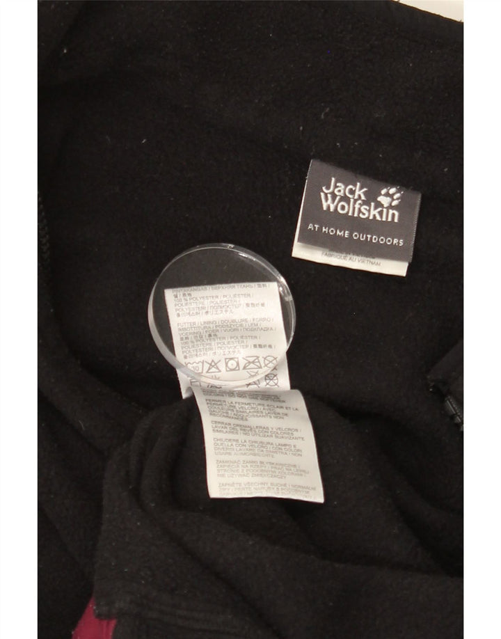 JACK WOLFSKIN Womens Fleece Jacket UK 10 Small Black Polyester Vintage Jack Wolfskin and Second-Hand Jack Wolfskin from Messina Hembry 