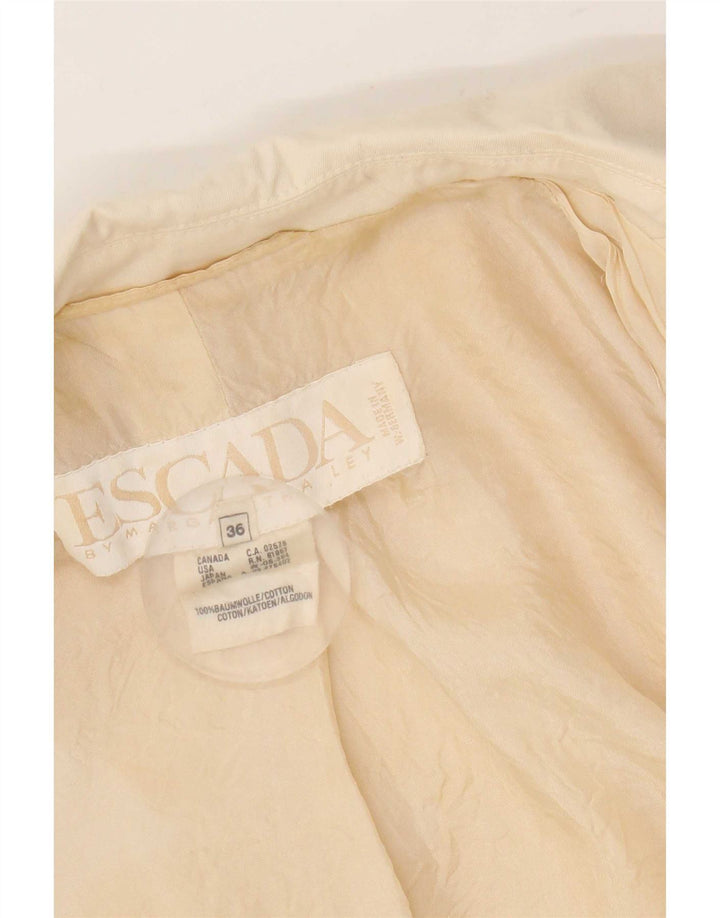 Escada ženska otvorena bolero jakna EU 36 mala, bež pamuk