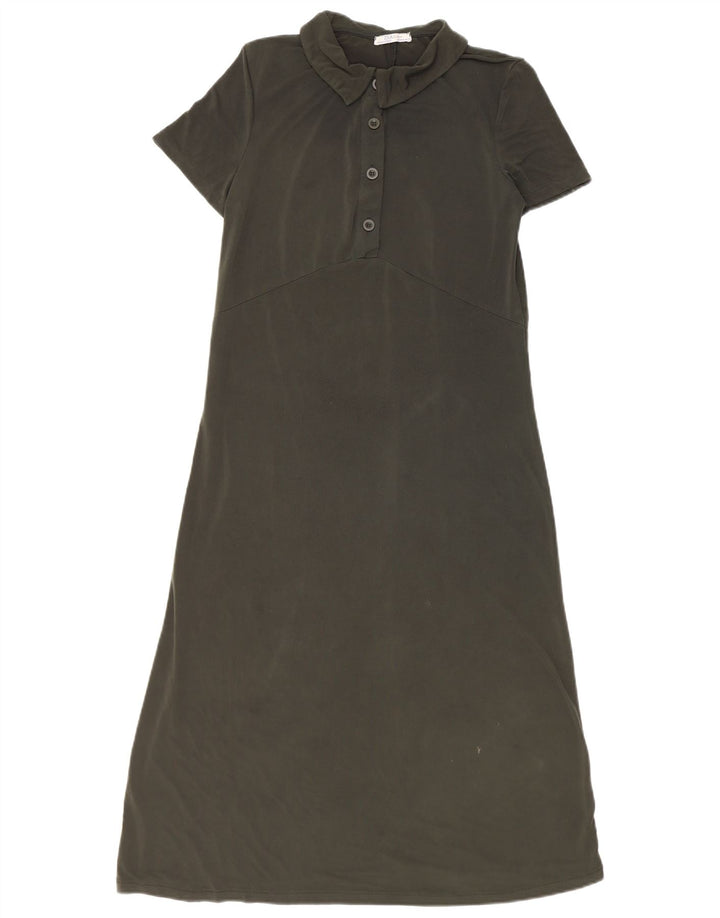 ZARA Womens Polo Dress UK 12 Medium Green